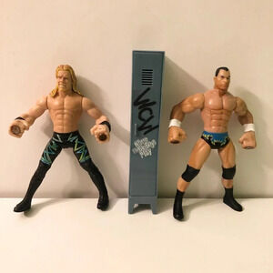 1999 WCW nWo Grip N Flip  Wrestlers Dean Malenko Chris Jericho Action Figures